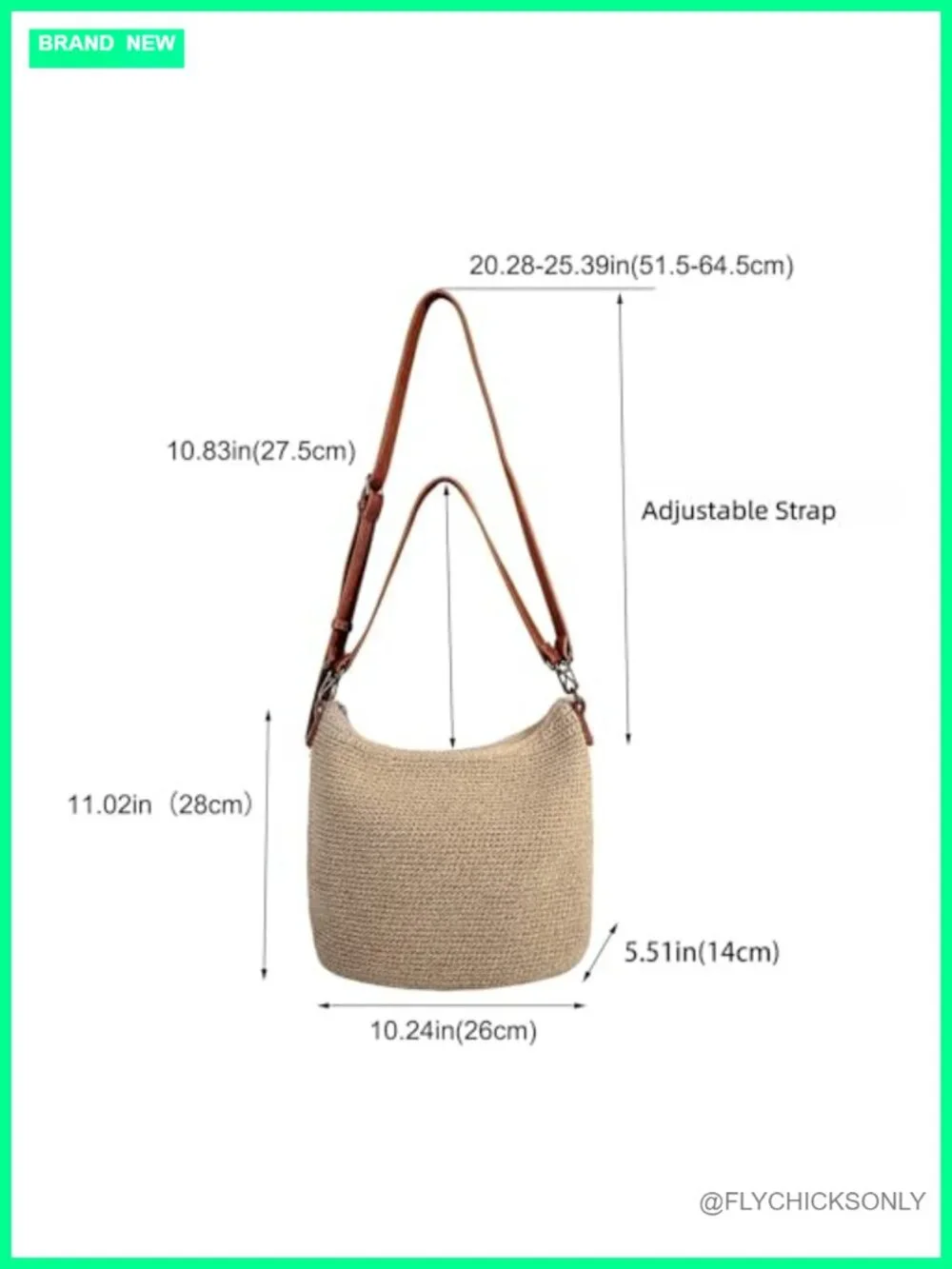Handmade Crochet Hobo Shoulder Bag - Woven Crossbody Purse for Travel & Everyday